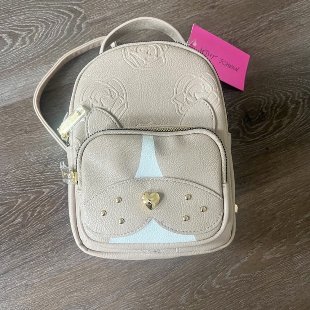 NWT Betsey Johnson French Bulldog Mini Backpack